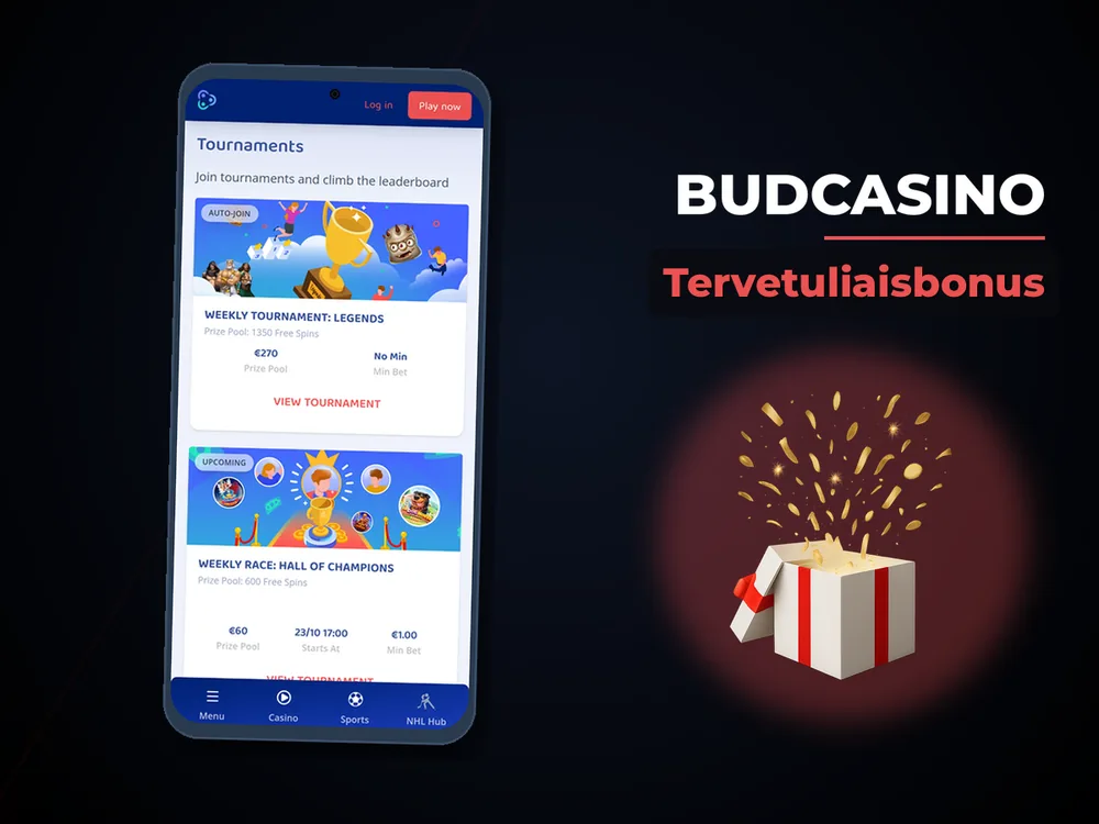 Budcasino - Tervetuliaisbonus
