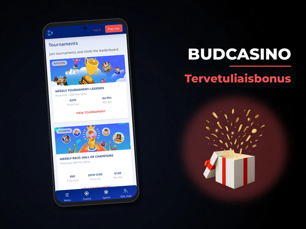 Budcasino - Tervetuliaisbonus